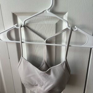lululemon athletica Light Gray Strappy Bralette